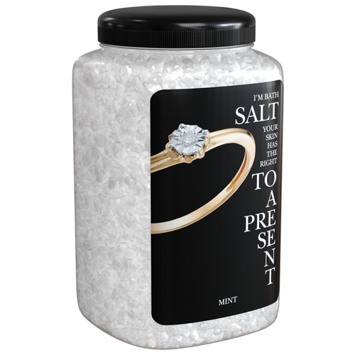 Соль морская природная, для ванн, Мята, 0.7 кг