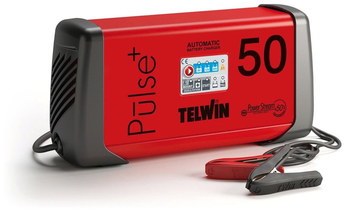 Зарядное устройство TELWIN PULSE 50 EVO 230V 6V/12V/24V 807611