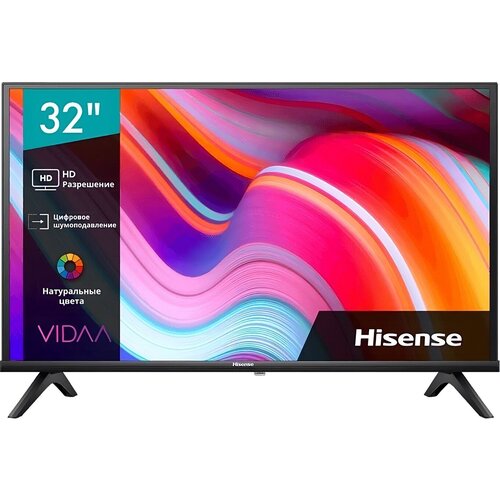 32 Hisense 32A4K HD черный смарт ТВ VIDAA 1631000₽