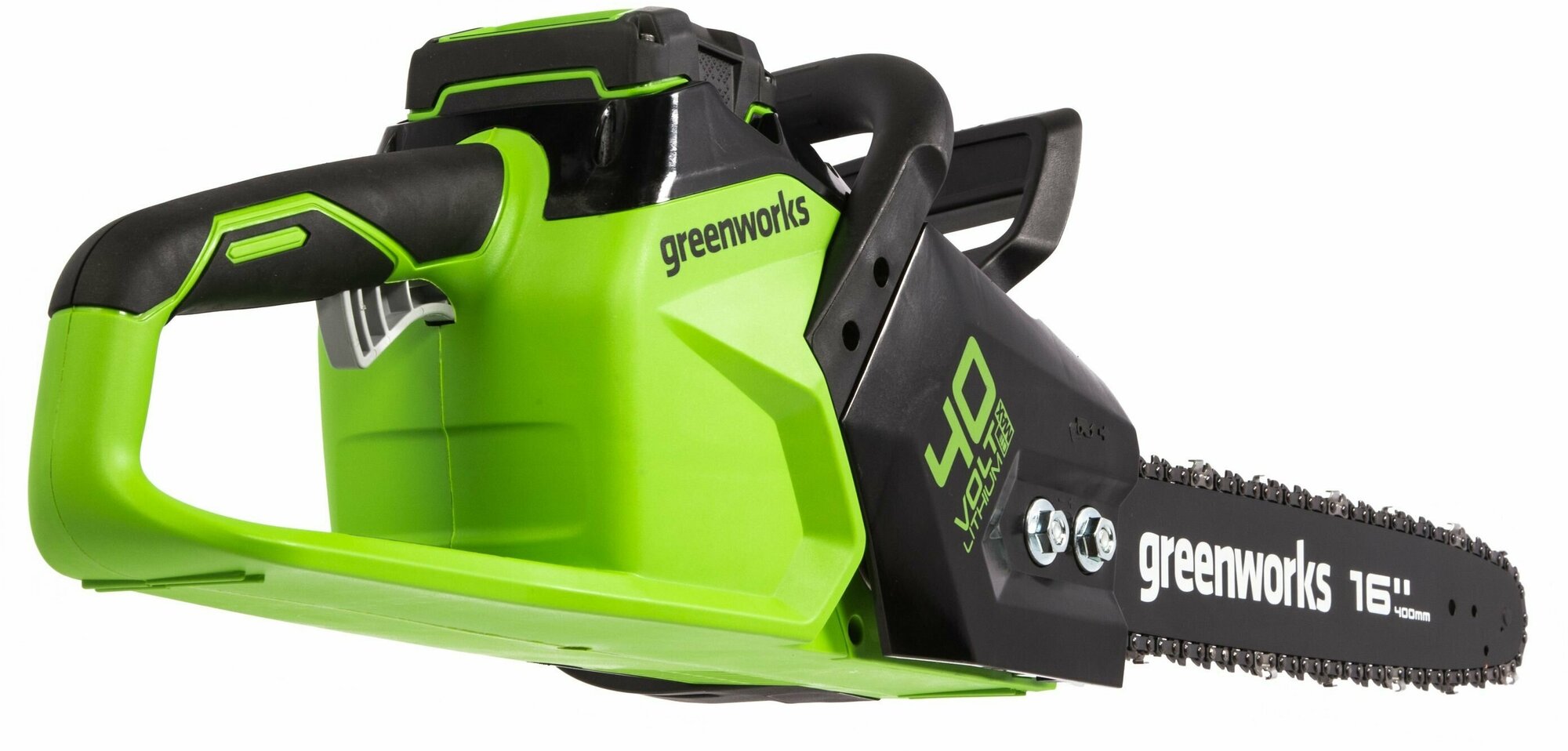 Цепная пила аккумуляторная GreenWorks GD40CS18, 40V, 40 см, бесщеточная, до 1,8 КВТ, без АКБ и ЗУ