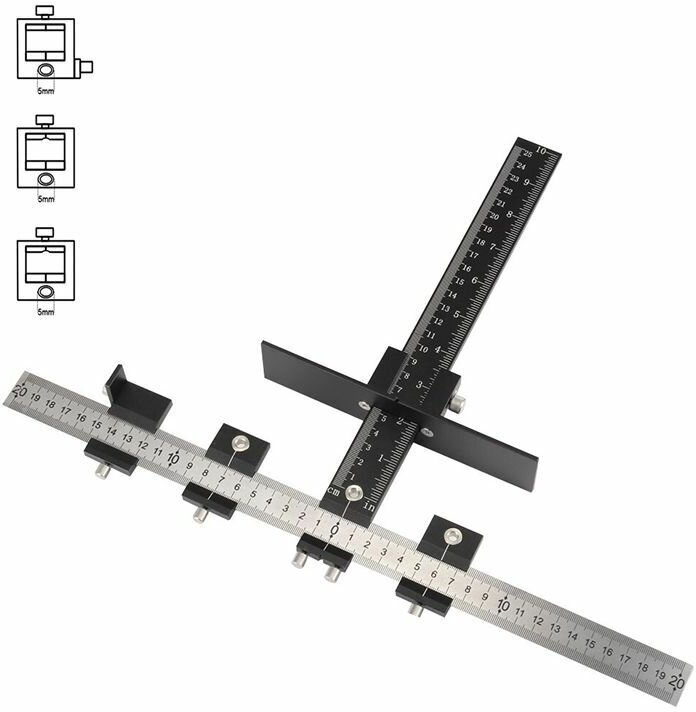 Кондуктор DGA-002 WOODWORK для установки мебельных ручек