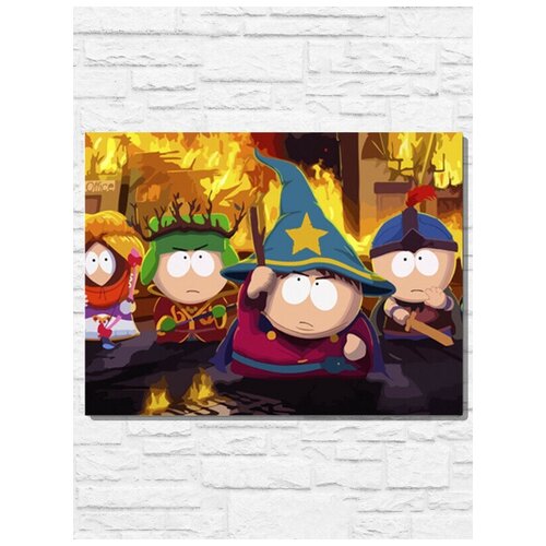 Картина по номерам на холсте игра South Park Палка Истины (PS, Xbox, PC, Switch) - 11134 Г 30x40