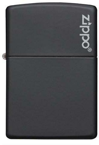 Зажигалка ZIPPO Classic с покрытием Black Matte латунь/сталь чёрная матовая 38x13x57 мм