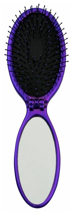 Wet Brush массажная щетка Мини-щетка для спутанных волос Pop and Go Detangler Metallic, 13 см