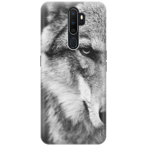 фото Cиликоновый чехол на oppo a5 2020 / оппо а5 2020 с принтом "спокойный волк" gosso