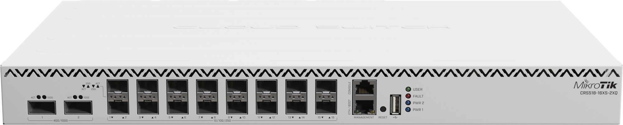 Коммутатор MikroTik CRS518-16XS-2XQ-RM