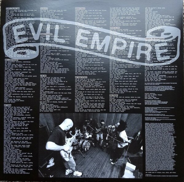 Проигрыватели виниловых дисков и аксессуары Sony Rage Against The Machine Evil Empire (180 Gram Black Vinyl)