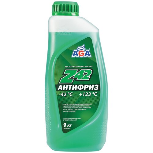 Антифриз Aga Z42 G12++ -40 С Зеленый 5 Кг AGA арт. AGA049Z