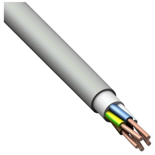 Кабель NYM 5х2.5 кв. мм Конкорд ГОСТ белый 1 м