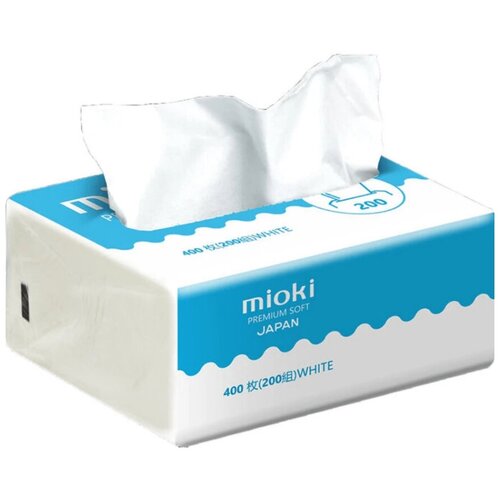 Салфетки бумажные Mioki premium soft, JAPAN, 2х слойные, 200 шт.
