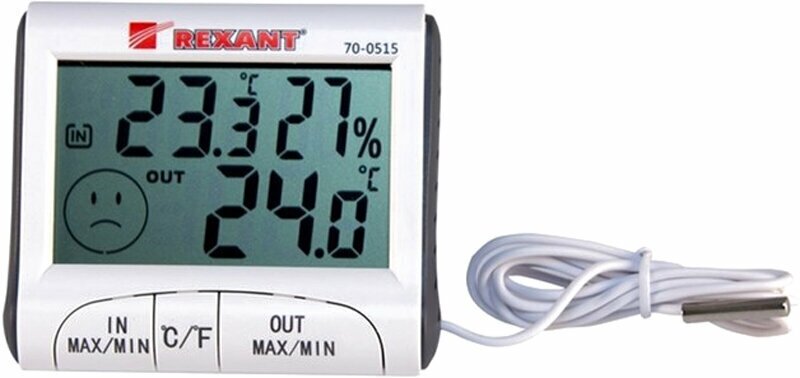 Электронный термометр/погодная станция с измерением влажности для дома и улицы