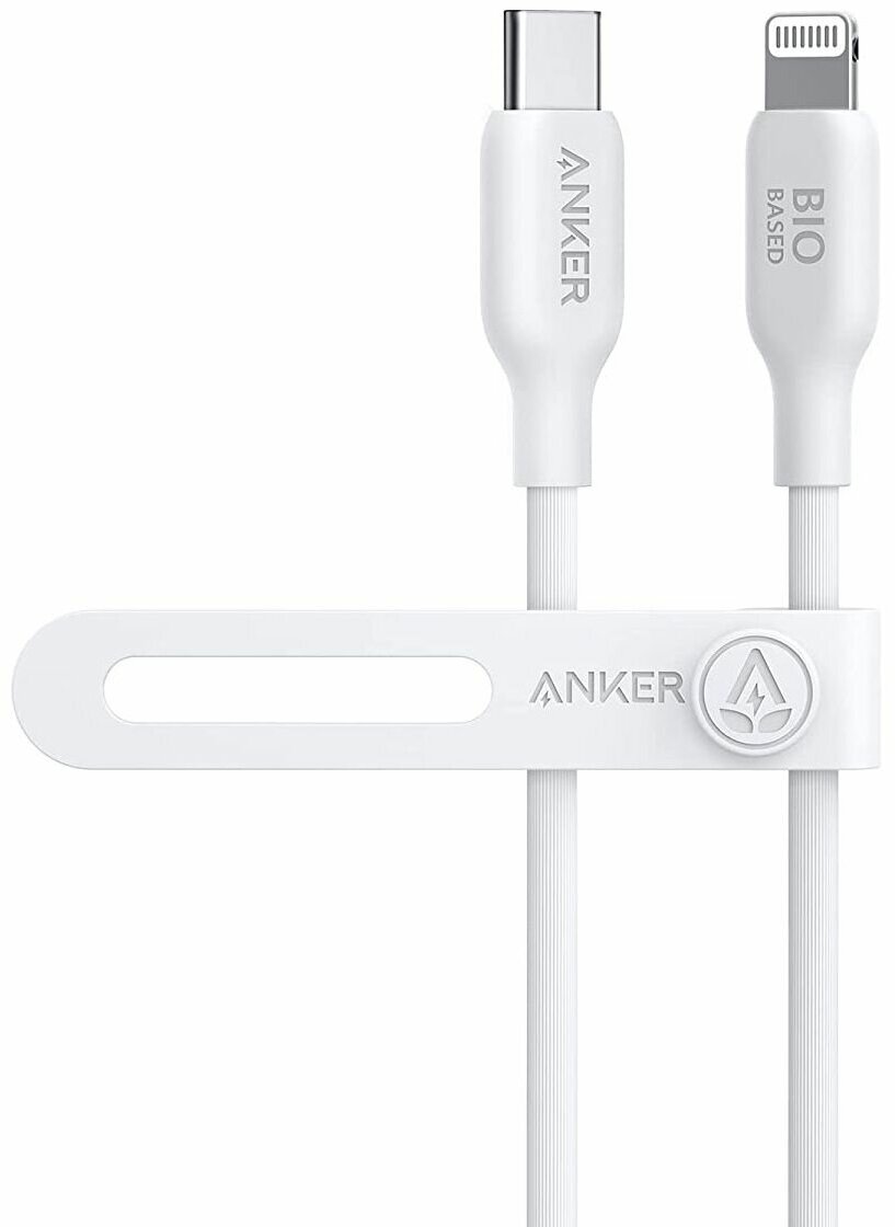 Кабель Anker 541 USB-C to Lightning Cable 0.9m 30 Вт (Bio-Based) - Белый (A80A1621)