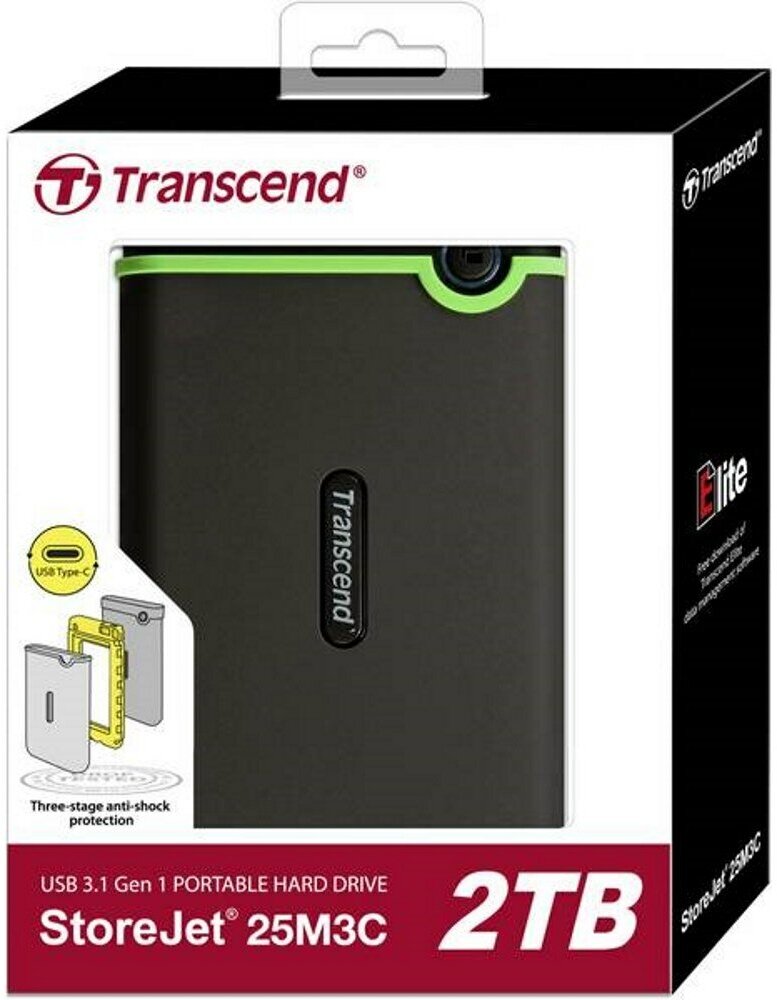 Внешний накопитель Transcend StoreJet 25M3C 2TB TS2TSJ25M3C