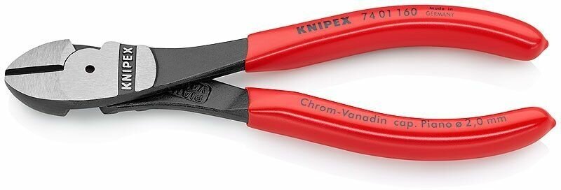 Бокорезы особо мощные 160 мм фосфатированные обливные ручки Knipex