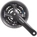 Система шатунов Shimano Acera, M361, 175 мм, Кв, 48/38/28T, защ Черный