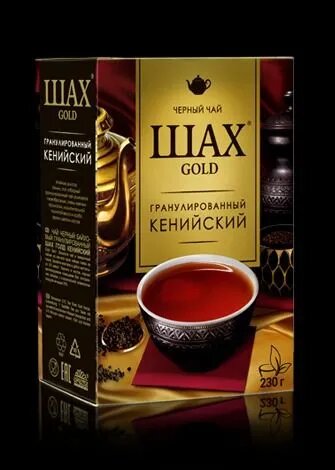 Черный чай гранулированный Шах Gold Кенийский, 230 г, 1 шт