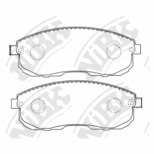 Комплект передних тормозных колодок Nibk pn2474