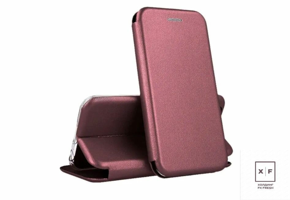 Чехол-книжка для Samsung Galaxy A42 бордовый