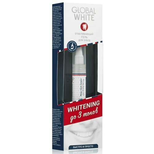 Карандаш отбеливающий Global white Original Мята, 3 тона, 5 мл (4605370006544)