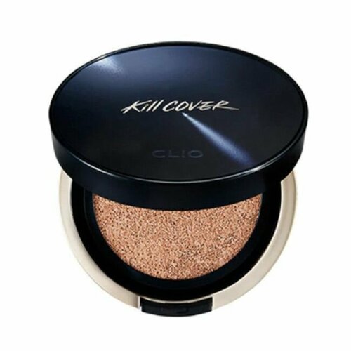 CLIO Тональный кушон с вельветовым финишем CLIO Kill Cover Founwear Cushion All New SPF 50+ #3-BY Linen