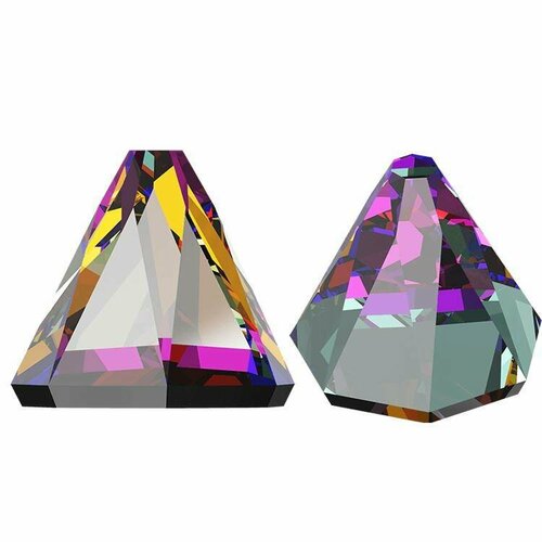 Swarovski кристаллы Flatback Round Spike Crystal AB(5шт) ctpa3bi cosmic smoked topaz ornament glass crystal strass glitter flatback sewing rhinestones gems for dress decoration