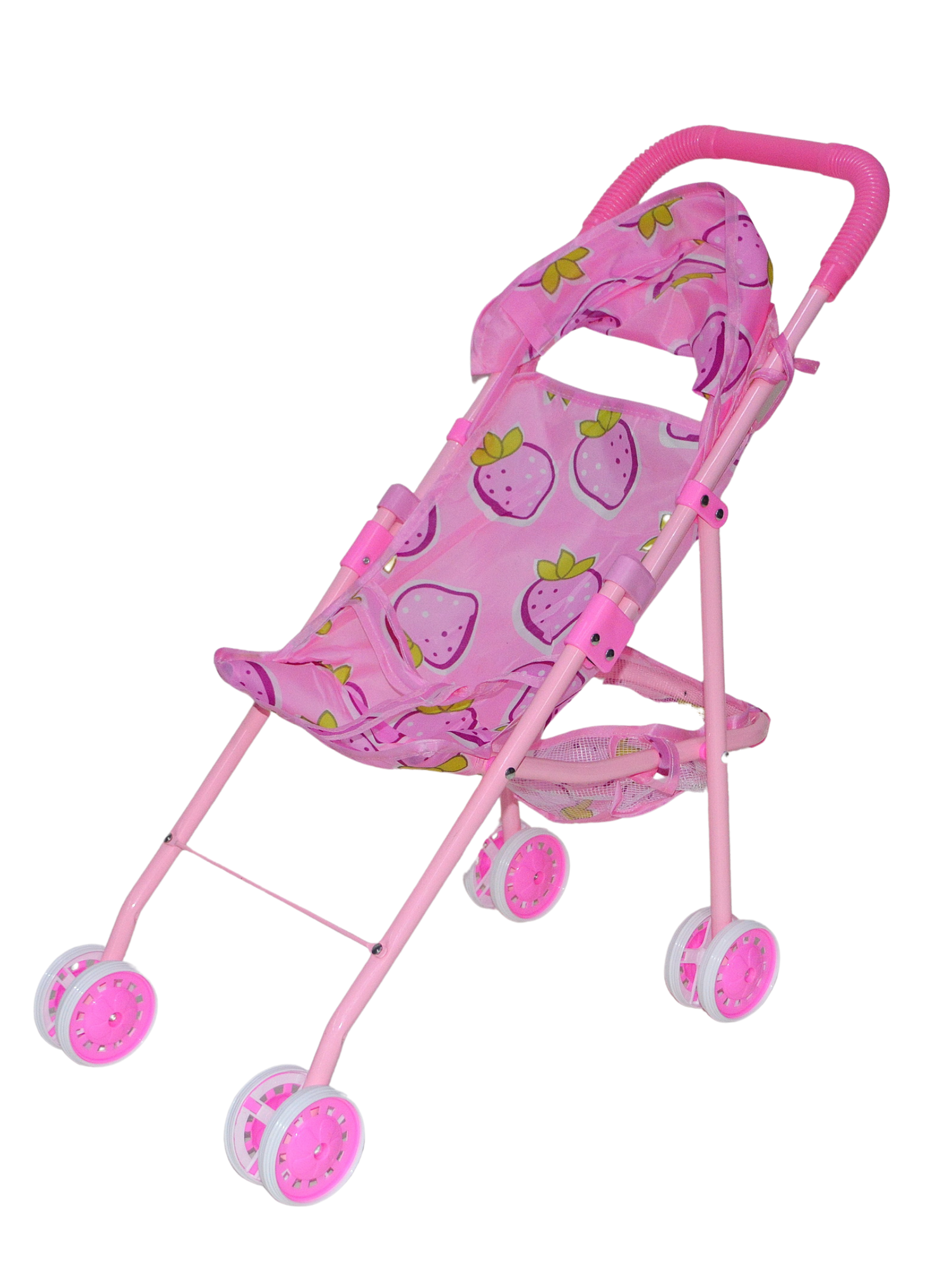 Детская прогулочная коляска для кукол, пупсов и игрушек, складная с козырьком и корзиной в подарок для ребенка