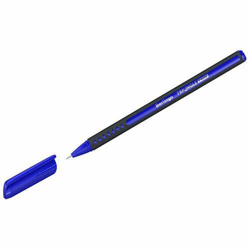 Ручка шариковая Berlingo Triangle Twin синяя, 0,7мм, игольчатый стержень, 1 штука, 309748
