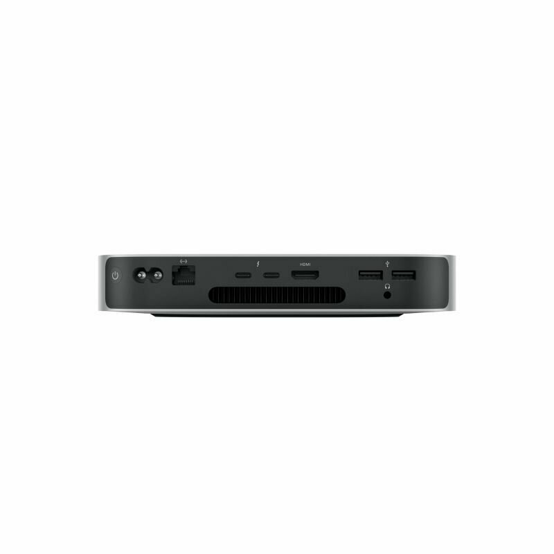 Компьютер Apple Mac mini A2686, Apple M2 8 core 8ГБ, SSD 256ГБ, macOS, серебристый (mmfj3j/a) - фото №3