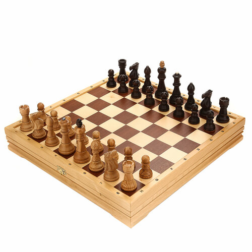 Шахматы деревянные стандартные 43х43 см