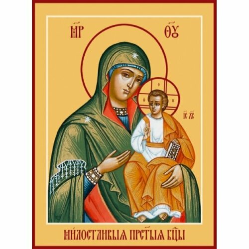 Икона Божья Матерь Милостивая, арт MSM-6357 икона божья матерь корсунская арт msm 6272 с2
