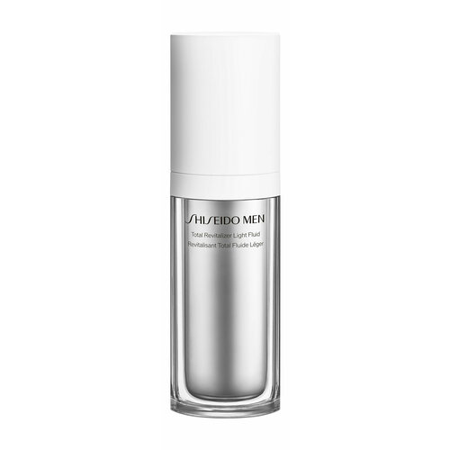 фото Shiseido men total revitalizer light fluid комплексный омолаживающий флюид для лица, 70 мл.