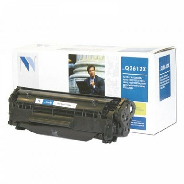 Q2612X NV Print совместимый черный тонер-картридж для HP LaserJet 1010/ 1012/ 1015/ 1020/ 1022/ 3015