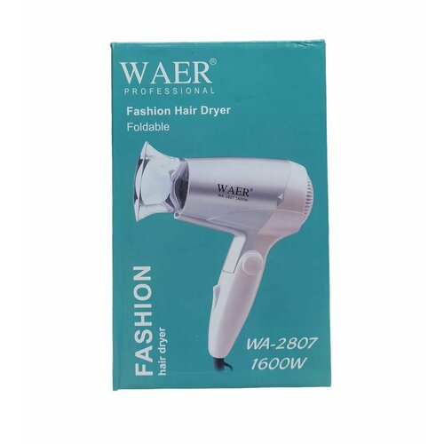 Дорожный складной фен WAER WA-2807 на 1600 Ватт 57900₽