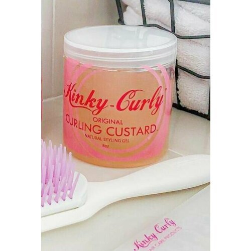 Кастард, Original Curling custard, Гель для укладки кудрявых волос, кгм, Kinky-Curly, KGM, 236 мл