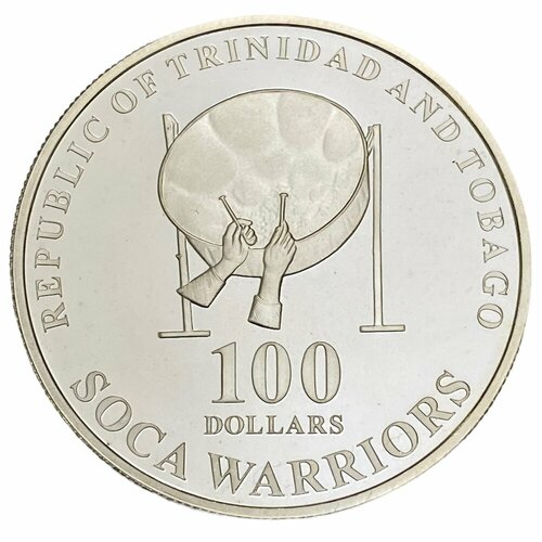 Тринидад и Тобаго 100 долларов 2006 г. (Чемпионат мира по футболу, Германия) (Proof) клуб нумизмат монета 10 долларов виргинских островов 2004 года серебро елизавета ii fifa 2006