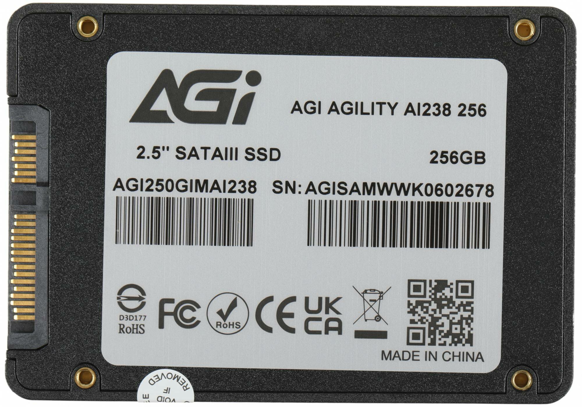 Жесткий диск SSD AGI 250Gb 2.5" SATA [AGI250GIMAI238] - фото №10