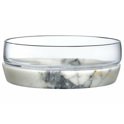 Чаша для закусок Nude Glass Прохлада 15 см, h6 см, хрусталь, мрамор