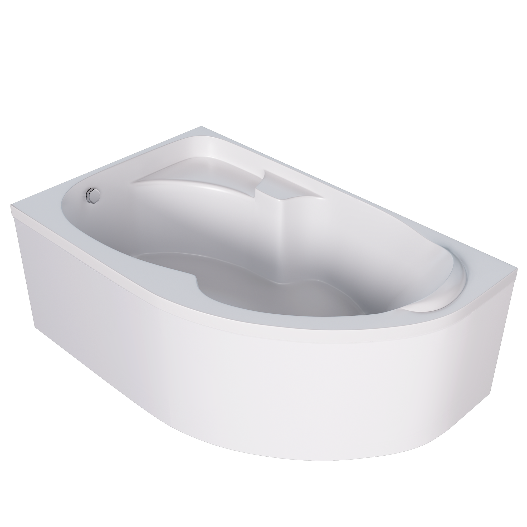 Акриловая ванна 1Marka DIANA 160x100 см Асимметричная Белая Левая 01ди1610л