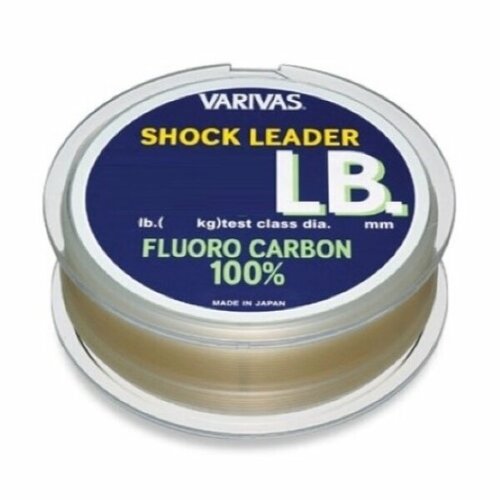 леска флюорокарбон для рыбалки varivas avani eging shock leader ti fluoro carbon 1 5 0 205мм 30м clear Лидер флюорокарбон Varivas Shock Leader Fluoro 30m 100lb (＃30) 0.88mm