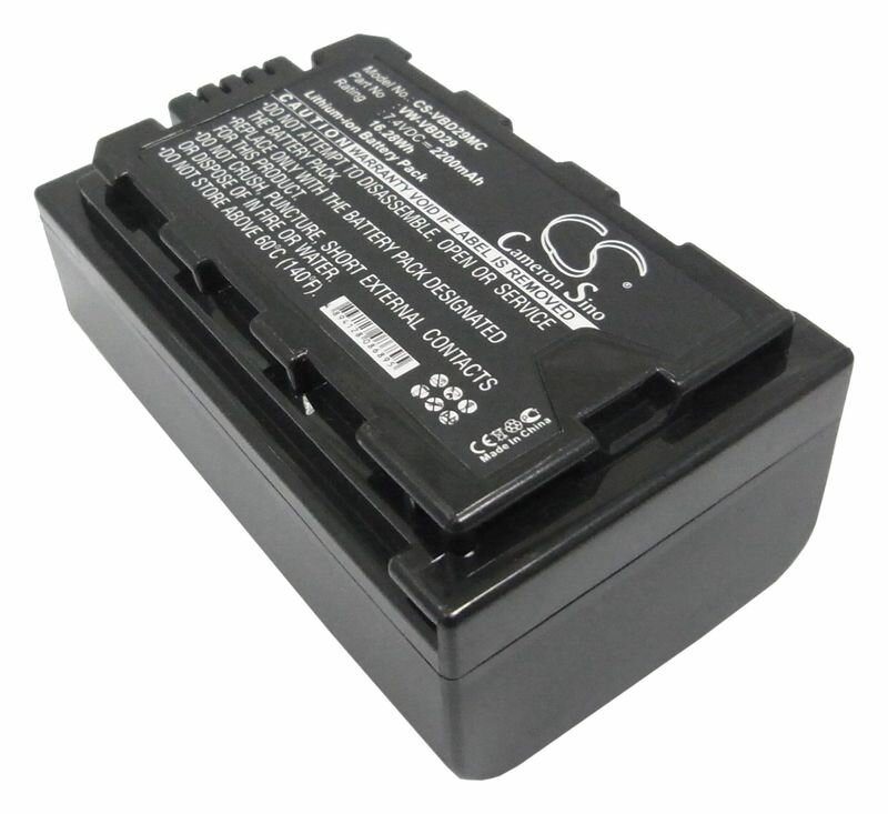 Аккумулятор CameronSino CS-VBD29MC для Panasonic HC-MDH2 2200mAh