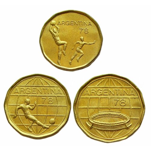 Набор монет 1978 Аргентина, Чемпионат Мира Футбол клуб нумизмат монета 50 песо мексики 1985 года серебро чемпионат мира по футболу 86
