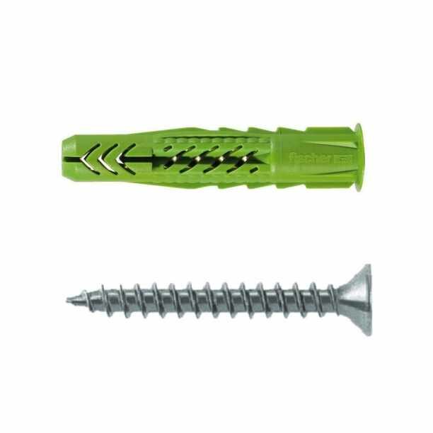фото Дюбель универсальный Fischer UX Green 6х35 мм с шурупом 10 шт