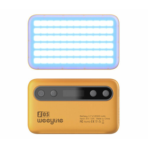 Осветитель Viltrox Weeylite S05 светодиодный 5 Вт RGB желтый 299000₽