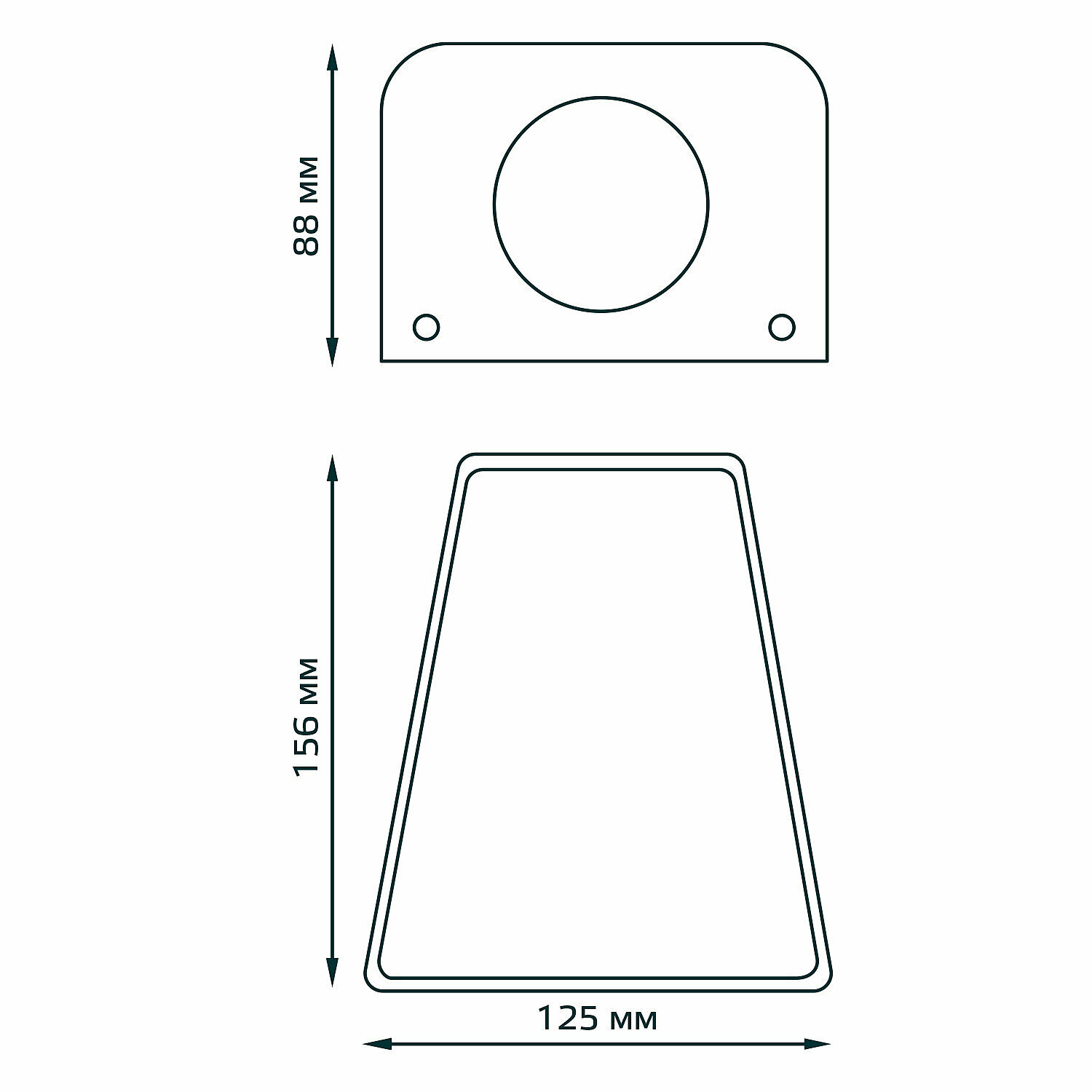 Светильник настенный уличный Gauss Sigma 35 Вт IP54 1 м² - фото №16