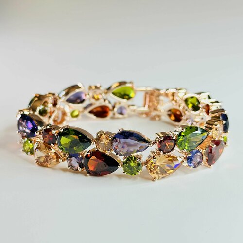 Браслет Rigant, искусственный камень, 1 шт., размер 19 см, мультиколор