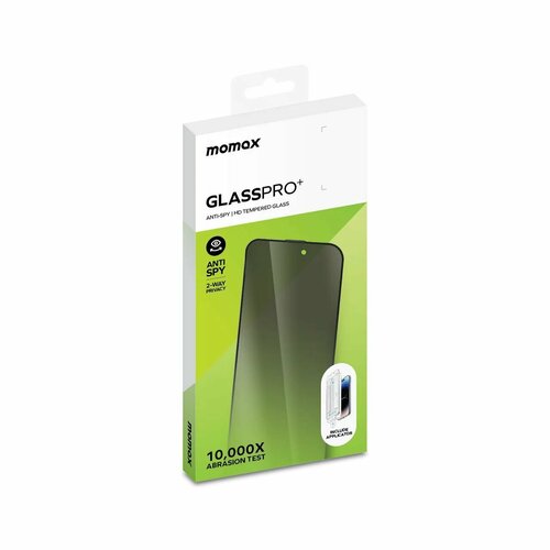 3D - Стекло защитное Антишпион для iPhone 15 Pro Momax GlassPro 2-way Privacy 2460₽
