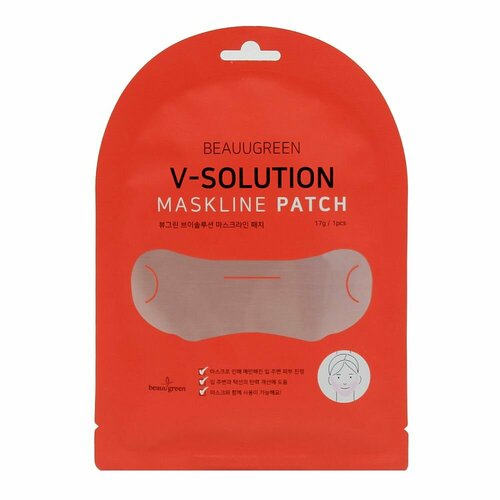 Маска для коррекции овала лица V-Solution Mask Line Patch, 17гр, BeauuGreen, 8809389037681