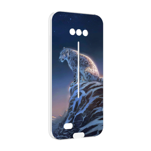 Чехол MyPads Одинокий Барс для Doogee S41 / S41 Pro задняя панель накладка бампер
