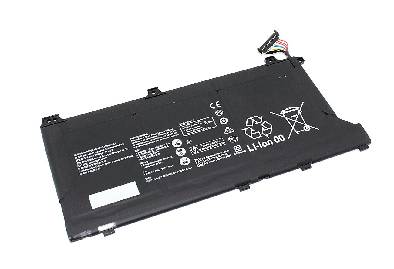Аккумулятор HB4692J5ECW-31 для ноутбука Huawei MateBook D 15 2020 11.46V 3665mAh черный
