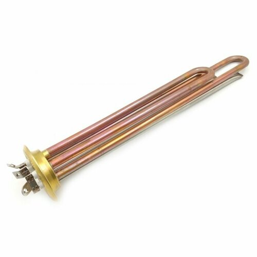 Тэн Itek Brazing RF-64 мм, медь, 2000w (1300+700), 220v водонагревателя Thermex, Ariston 066052 Клеммы под винт тэн нагреватель водонагревателя 2000w rf 64 ита медь м6 фланец 64 мм клеммы под винты